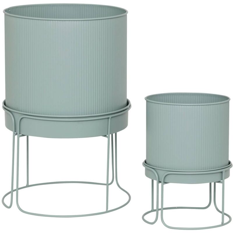 2 pots Aze vert céladon D30 x44,3cm Atmosphera créateur d'intérieur