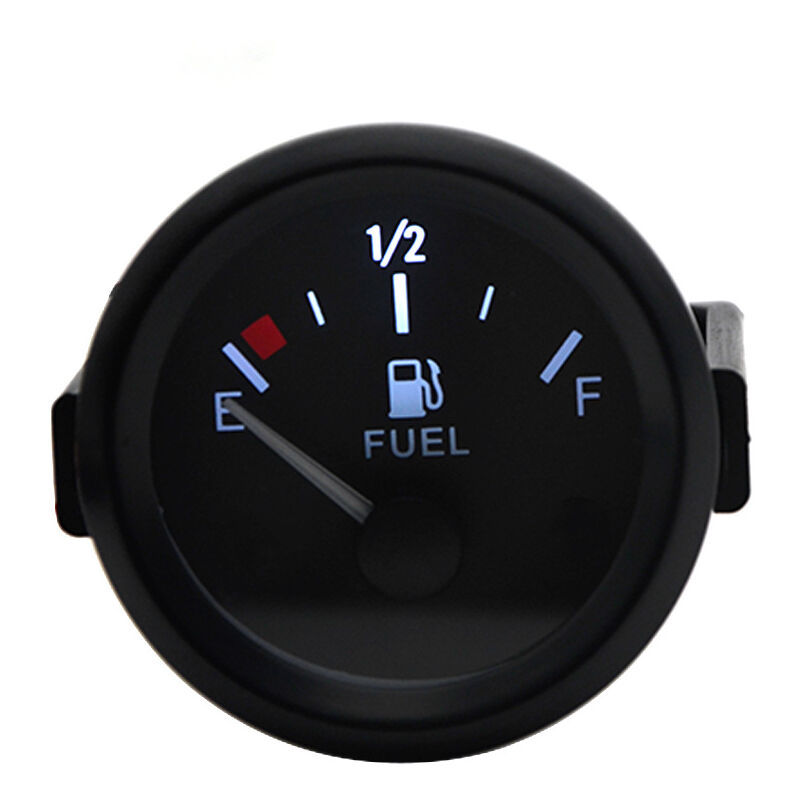 Qersta - 2 Pouces 52mm Jauge de Niveau de Carburant Compteur avec Capteur E-1/2-F Pointeur 12V Universel pour Voiture suv