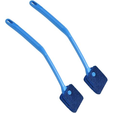 2 Ppièces Eponge Aquarium Nettoyage, Brosse Nettoyage Eponge, Brosse éponge Nettoyage D'aquarium pour Aquarium, Longue Poignée Outil De Nettoyage pour Aquariums Verre Cuisine dômestique-Fei Yu