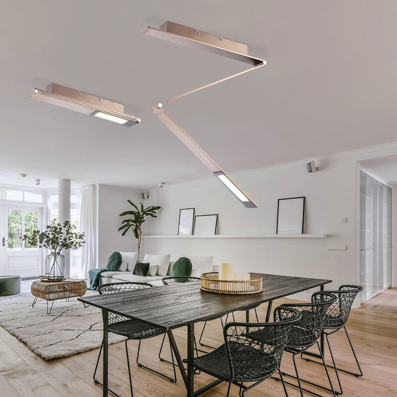 Lot de 2 plafonniers LED 10 watts lampes de lecture pliables éclairage de bureau en aluminium