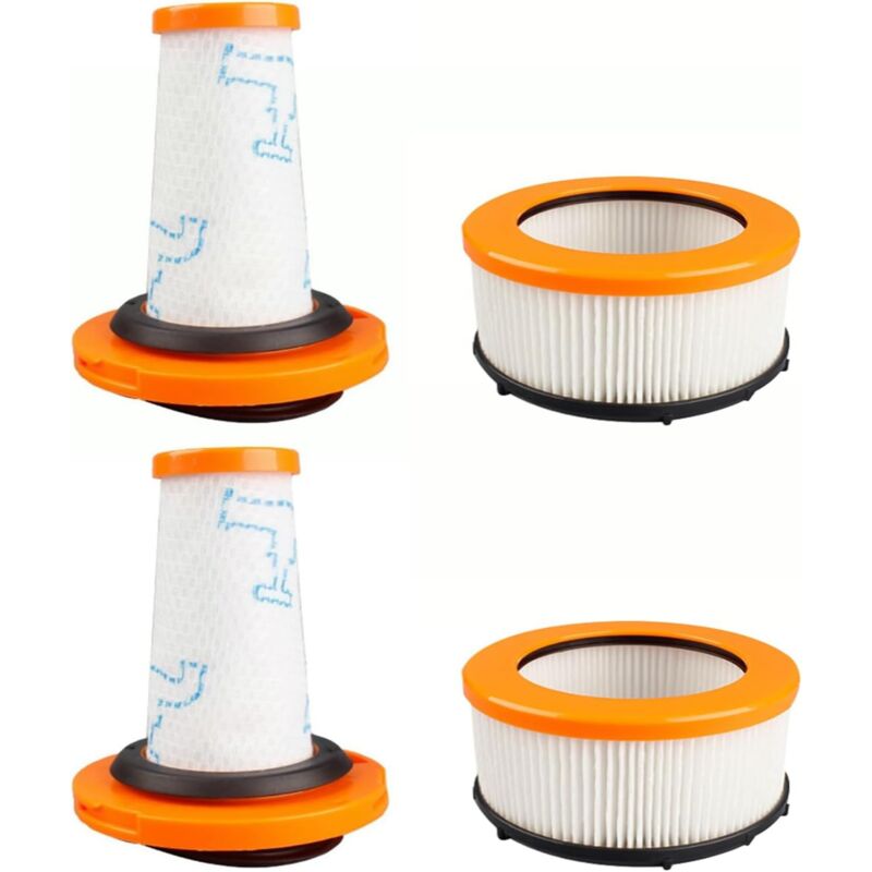 2 Pré-Filtres + 2 Filtres Moteur de rechange pour Rowenta X-Force Flex 9.60 et Rowenta X-Nano ESSENTIAL Aspirateurs Sans Fil, Accessoires de rechange