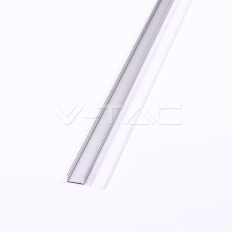 Profilé Aluminium Blanc V-TAC Pour Bande LED Encastrée (l Max. : 12,4 Mm) 2 000 X 24,7 X 7 Mm