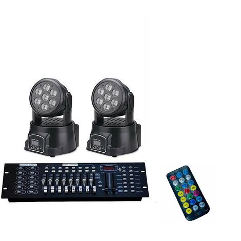 2 TESTE MOBILI BEAM 230 SPOT LED RGB 30W PROIETTORE DISCOTECA CON FLIGHT  CASE