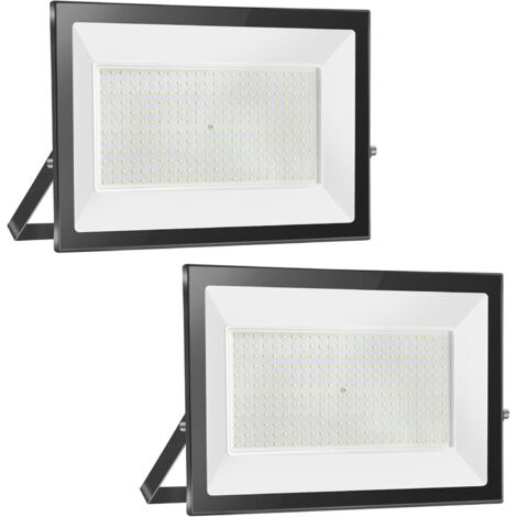 2 Projecteur Led 30W Blanc Froid Ip65 Aluminium Pour Jardin Garage Terrasse