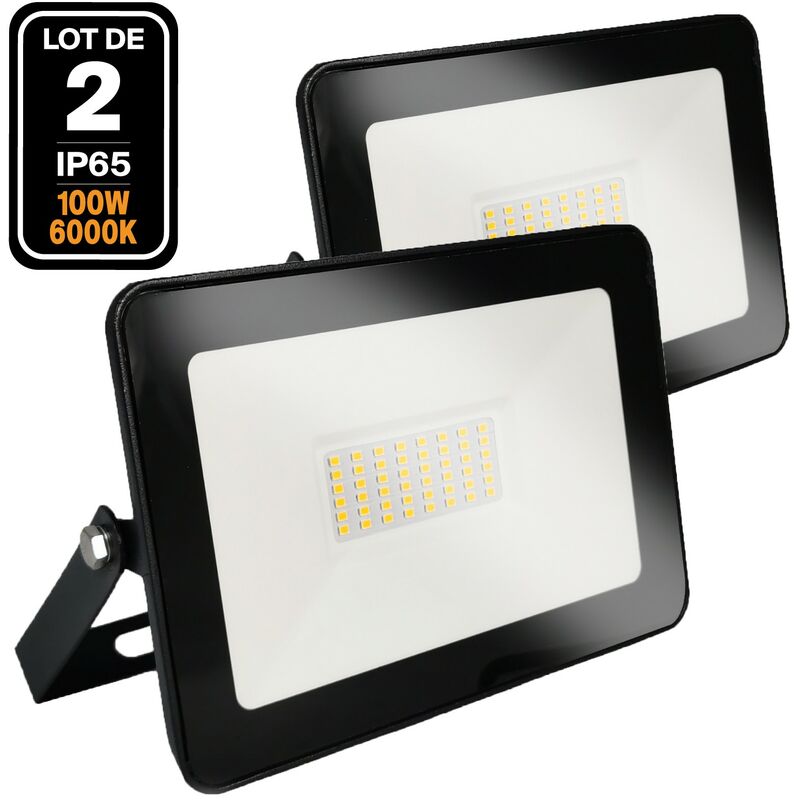 

2 Projecteurs LED 100W Ipad Blanc froid 6500K Haute Luminosité