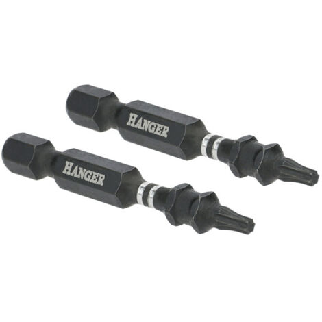 2 PUNTAS DE IMPACTO 1/4'' CANVAS T15 LONG 75 MM - COLGADOR - 134085