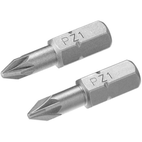 2 puntas Pozidriv Pz1 25mm