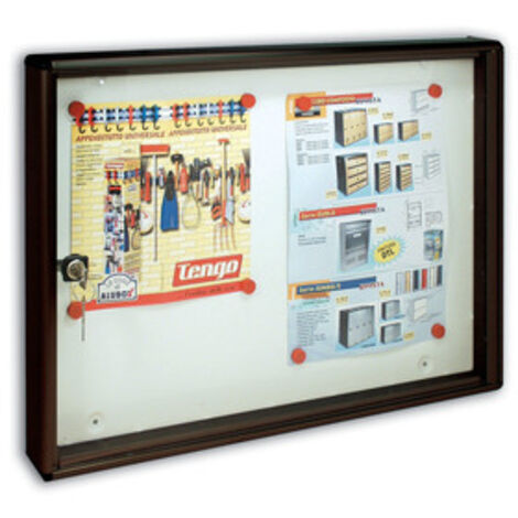 2 pz bacheca porta avvisi magnetica mm.55x40x5 colore ghisa trimec condominio - Salone