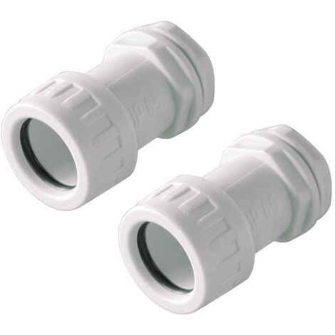 2 PZ Bloccatubo Raccordo Tubo Scatola Diametro 16mm per Tubo Rigido IP65
