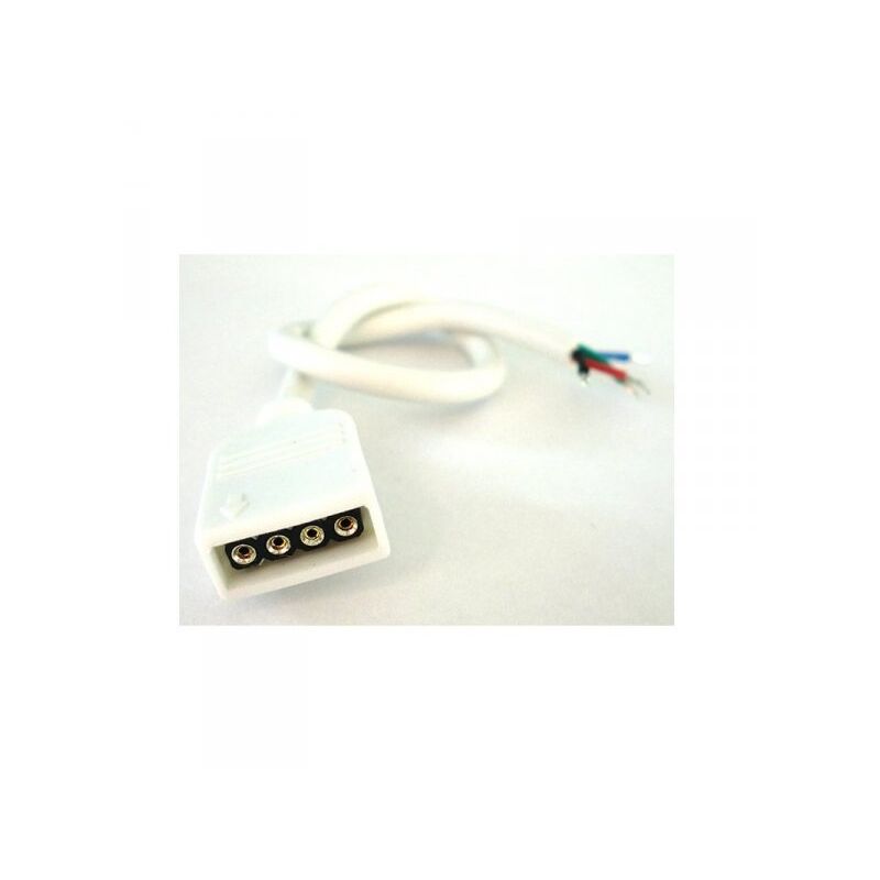 Image of 2 PZ Connettori Femmina Con 4 Buchi Per Striscia Bobina Led RGB