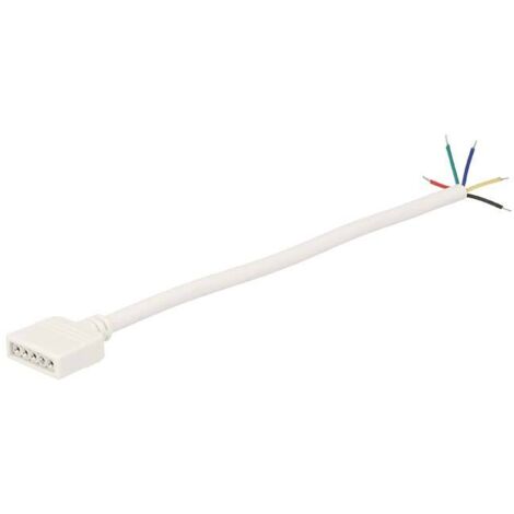 2 PZ Connettori Femmina Con 5 Buchi  Per Striscia Bobina Led RGBW RGB+W