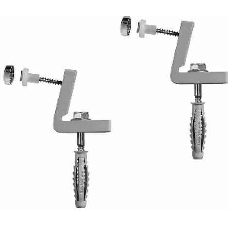 2 PZ ELEM. DI FISSAGGIO FISCHER IN NYLON PER WC E BIDET LAT. WB5