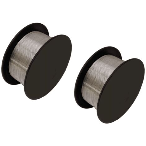 2 PZ FILO ANIMATO NO GAS BOBINA SALDATRICE MIG SALDATURA SALDARE ø 0,9MM 2KG 9W1