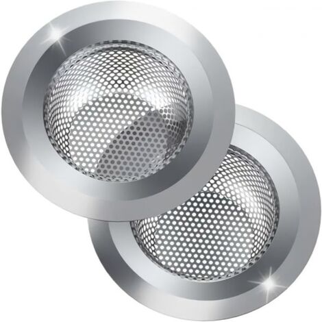 2 Pz Filtro per Lavello Filtri per Lavello in Acciaio Fermarifiuti 7cm 66261