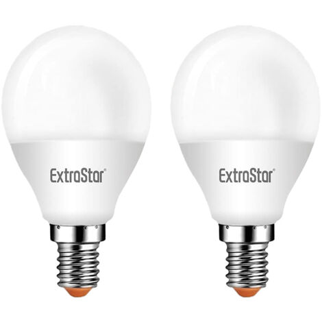 2 PZ Lampada A Led E14 P45 6W Bianco Neutro 4200K 480 Lumen
