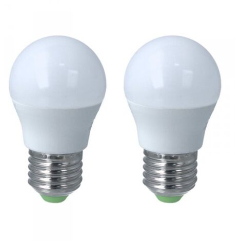 2 PZ Lampada A Led E27 G45 6W Bianco Neutro 4200K 510 Lumen
