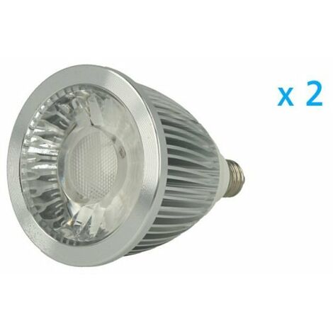 2 PZ Lampade Faretto Led E10 5W 220V Cob Bianco Caldo Diametro 50mm Altezza 69mm