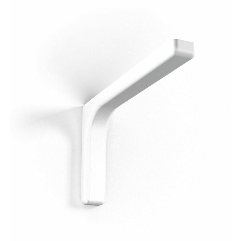 Image of SIP - 2 pz reggimensola supporto staffa mensola plastica metallo 12cm bianco