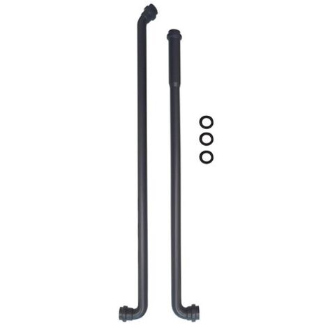 2 PZ TUBI DA INCASSO PER CASSETTA ALTA CON OR Diam. 30