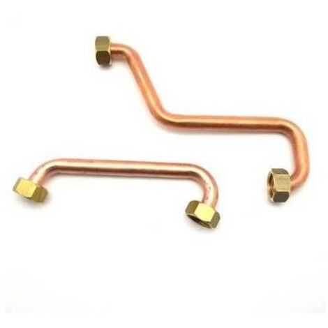 2 PZ TUBI RAME CON CALOTTE PER GALLEGGIANTE - DH