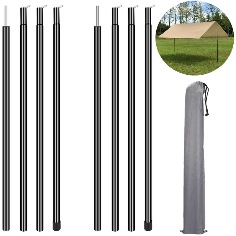 2 pz/set asta in lega di alluminio asta per tenda