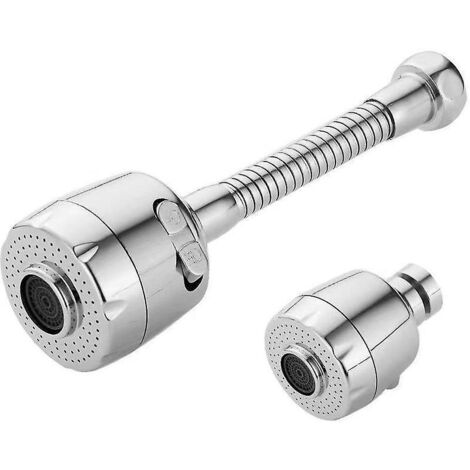 2 Rallonge De Robinet De Douche Pivotante Avec Arateur De Robinet, Buse De Filtre Sous Pression, Rotation  360 Degrs, Filtre  Conomie D'eau