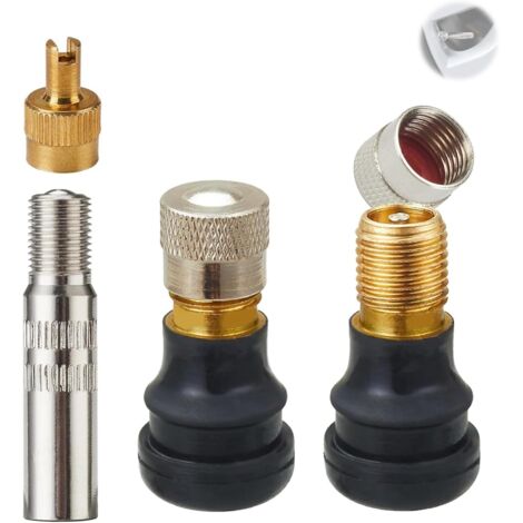 2 Rallonge Valve, 4cm, Cuivre, Étanche, Scooter Vélo