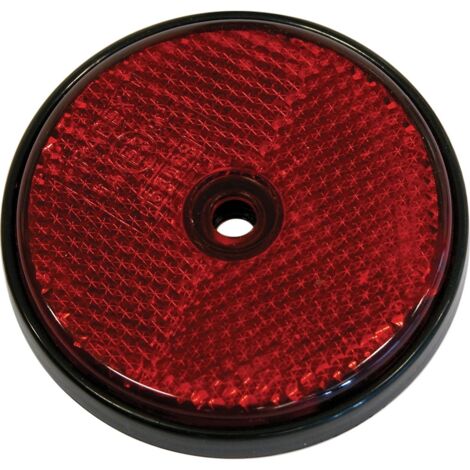 2 Reflecteur rond 70mm rouge