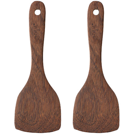 2 Reislöffel aus Holz, Reis-Servierlöffel, japanische Reisschaufel, Reispaddel, Küche, Holz, Küchen-Kartoffel-Reislöffel