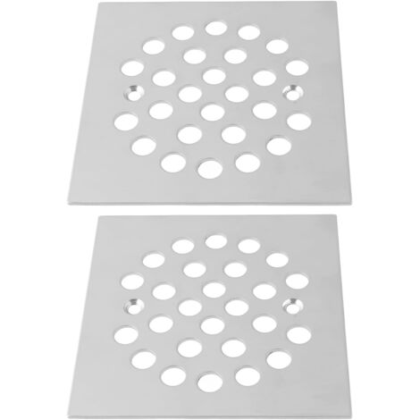 2 rejillas de desagüe roscadas de acero inoxidable 304 de 4-1/4 pulgadas para filtro de desagüe de piso de ducha