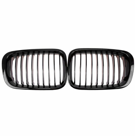2 rejillas de repuesto para el parachoques delantero del BMW Serie 3 E46 de 4 puertas (1998-2001)
