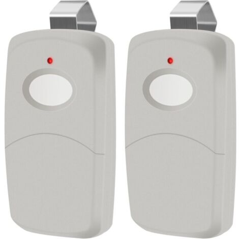 2 Remplacer 3089 Émetteur de télécommande de porte de porte de garage multi-code linéaire, 308911, MCS308911, 10 interrupteur de cadran 300 MHz, gris