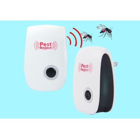 2 Répulsif Ultrason Anti-Rongeurs Insectes, Répulsif Anti Rats Souris Moustiques Coquerelle Mouches Cafards Fourmis Araignées