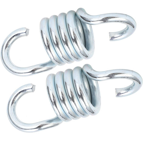 2 Ressorts d'Extension Galvanisés 7mm pour Hamac, Chaise Suspendue et Balançoire Extérieure