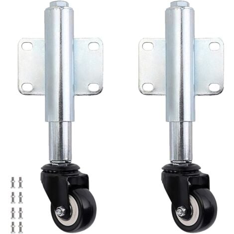 MEMKEY 2 Rolltorräder 6 cm, Aufhängungsrolle für erweiterbares Tor, Torstützrolle für hölzernes Gartentor, Hofzaun, Tragfähigkeit 50 kg