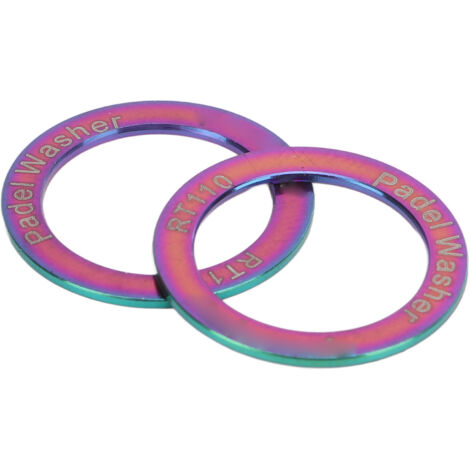 2 Rondelles de Pédale Vélo en Titane Antirouille, Réduction de Friction et Bruit pour Cyclisme sur Route, Couleurs Disponibles