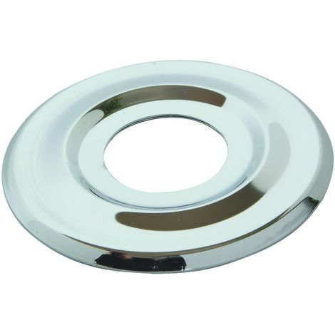 Ayor – Lot de 2 rosaces plates chromées 55mm – Diamètre vis 20/27 – Finition esthétique pour installations sanitaires