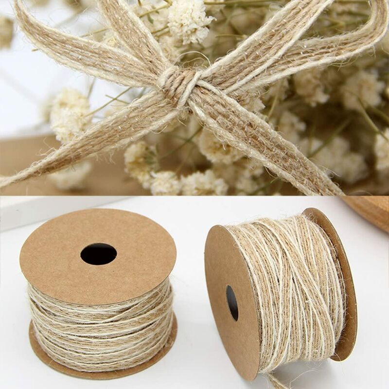 2 rotoli di corda di iuta per decorazione di nozze...