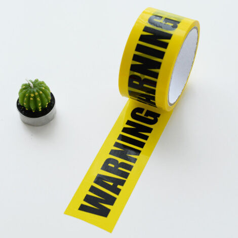 2 rotoli di nastro adesivo di avvertimento per decorazioni fai da te e di Halloween, nastro di avvertimento per zone pericolose e, larghezza 4,8 cm  lunghezza 25 m