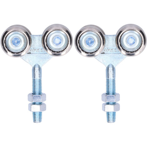 2 Roues à Poulies Suspendues pour Portes en Verre Coulissantes, Diamètre 35mm - Accessoire Porte de Grange