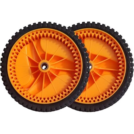 LAFOMUKEA 2 roues de tondeuse, 53 dents, roue motrice, pour tondeuses Husqvarnaa Electrolux, McCulloch, Rally et autres, roue de traction avant pour tondeuse