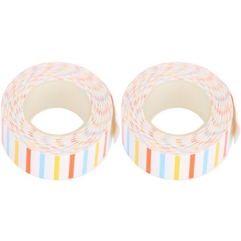 2 Rouleaux de Papier Thermique Adhésif Mignon pour Étiqueteuse KINGJIM/TEPRA LR5C - EQT009