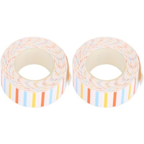 2 Rouleaux de Papier Thermique Adhésif Mignon pour Étiqueteuse KINGJIM/TEPRA LR5C - EQT009