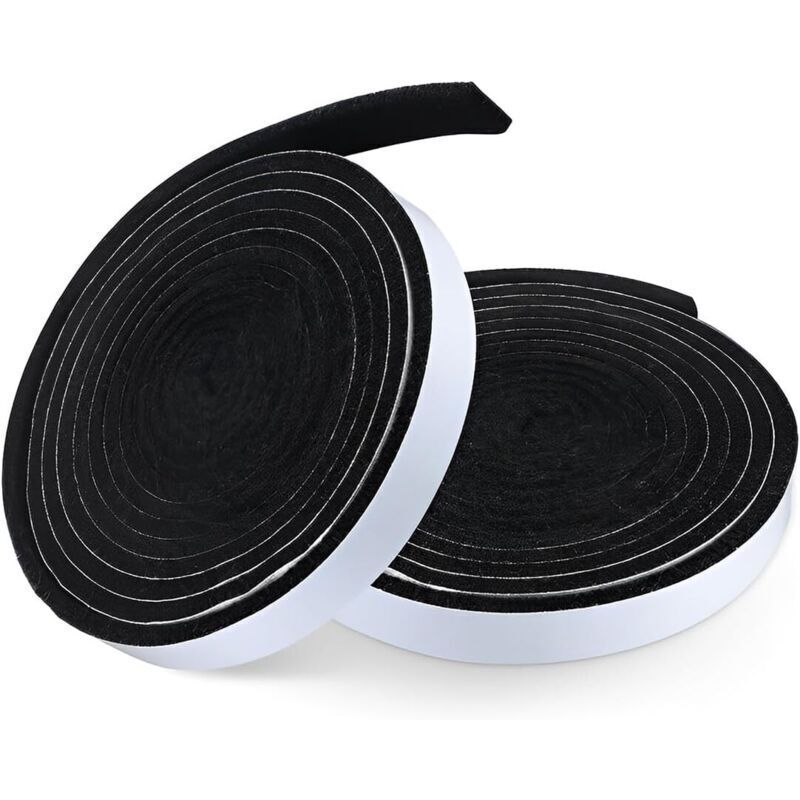 2 Rouleaux Feutrine Autocollante (100cmx2cm), Patin Feutre, Patins Feutres pour Meubles, Bande de Protection Autocollante Meuble, Auto-AdhéSif