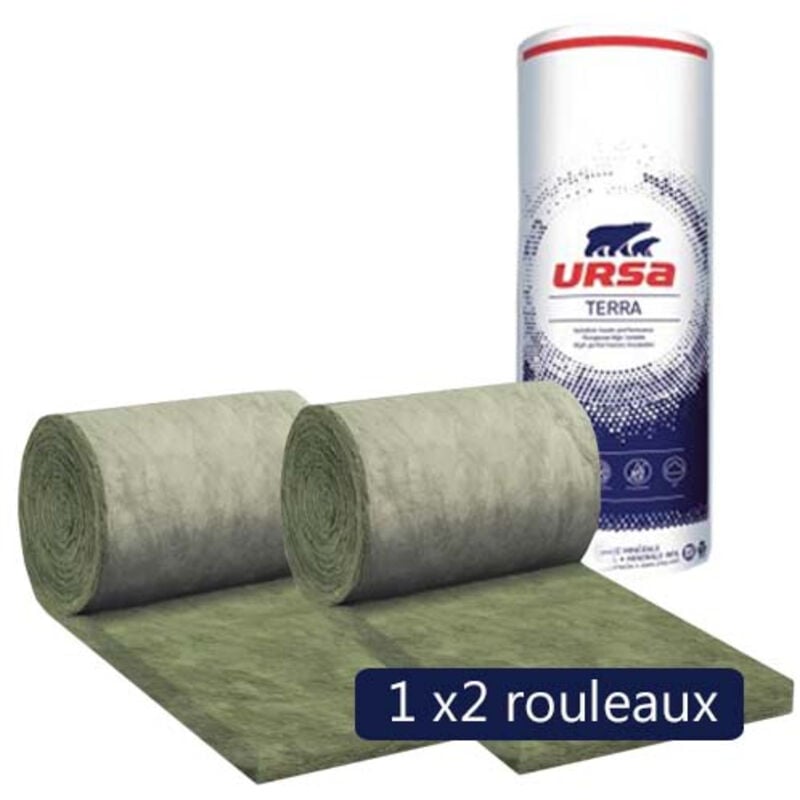Un paquet de 2 rouleaux laine de verre Ursa Façade 35 r - Ep. 180mm - 3,96m² - r 5.10