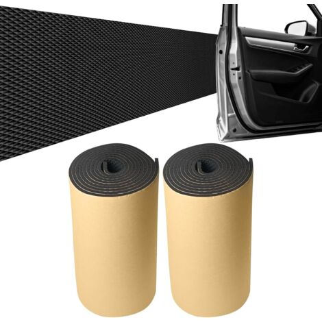 2 Rouleaux Mousse Protection Garage 2m x 20cm x 4mm, Protection Murale de Garage, Protege Porte de Voiture Autocollante, für Parkhäuser, Noir