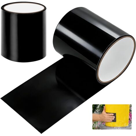 2 Rouleaux Ruban Adhésif Ultra Puissant Étanche, 10 cm x 1,5 m PVC Scotch Plomberie Etanche Anti Fuite, D'étanchéité Résistant aux UV, Étanchéité pour Piscines, Trous, Fissures -
