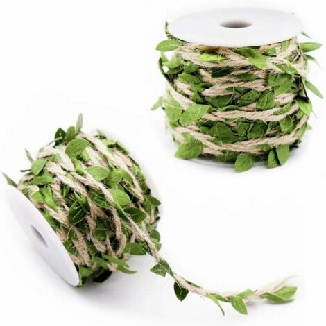2 Rouleaux Vignes artificielles Feuille de Vigne Guirlande Feuilles Artificielle Feuilles Décoration pour Le Mariage/Fête/Maison/Jardin Décoration/Guirlande Artisanat DIY