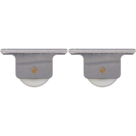 2 Roulettes de Porte de Douche Coulissante avec Support pour Verre de 38mm