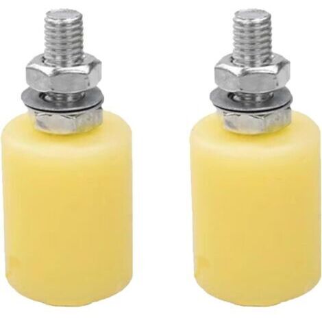 2 roulettes pour portail coulissant, roulettes robustes en nylon pour la maison, le garage et le jardin (32 x 40 mm)